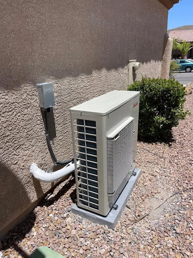 Residential air conditioning condenser unit in Casa Grande